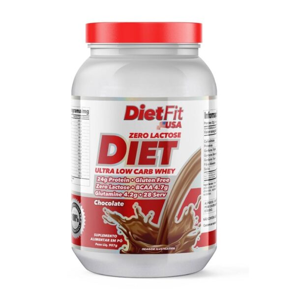Whey Dietfit Diet Ultra Low Carb Whey Zero Lactose Chocolate
